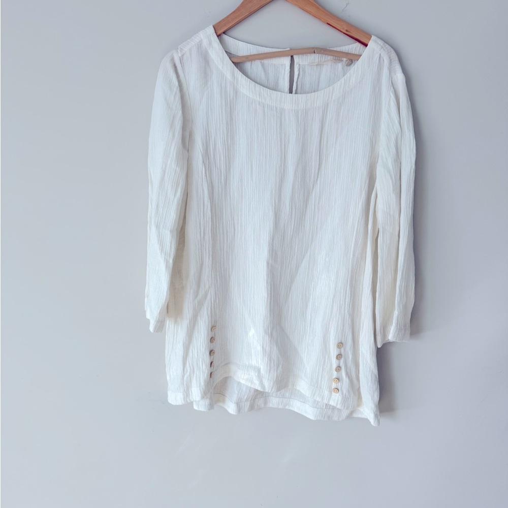 Soft Surroundings Oceo Gauze Tunic - Picture 2 of 14